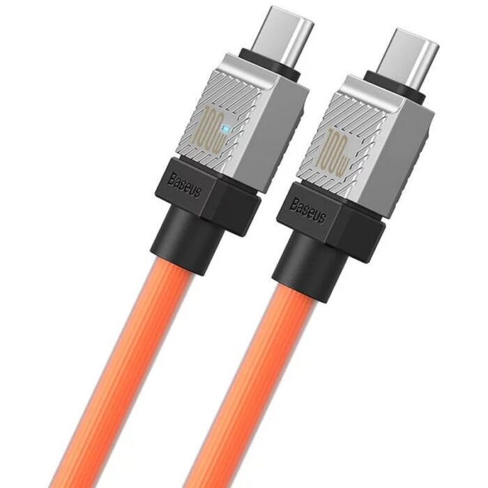 Baseus Cabel Type C To Type C Coolplay Fast Charging 100W 1M Orange Cakw000207