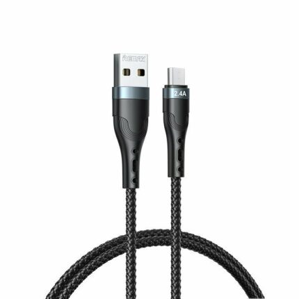 Remax RC C006 Braided USB to micro USB Cable 1m black