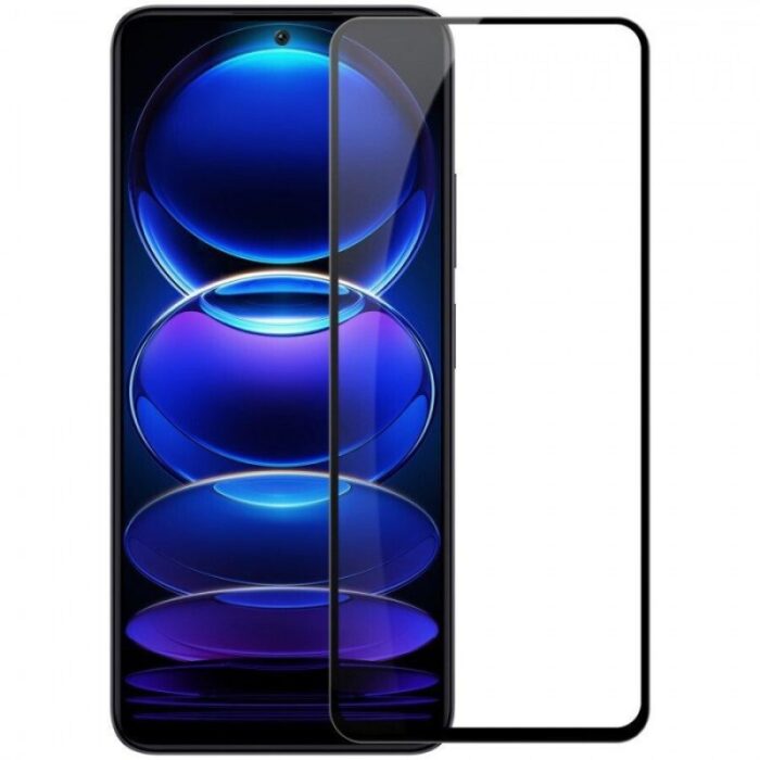 Techwave 5D Full Glue Tempered Glass For Xiaomi Redmi Note 12 Pro 12 Pro 12 Explorer Black