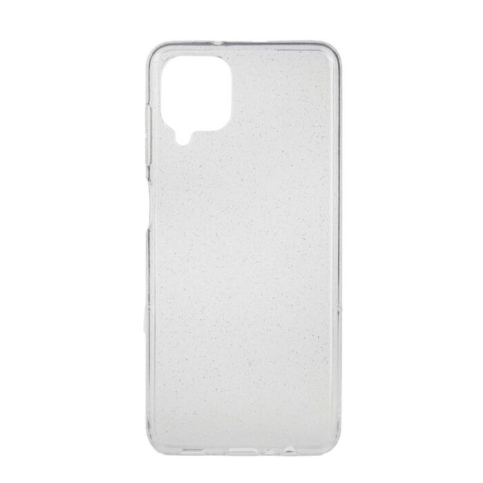 Techwave Clear Glitter Case For Samsung Galaxy A12 Transparent Silver