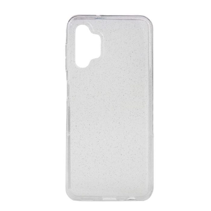 Techwave Clear Glitter Case For Samsung Galaxy A13 5G A04S Transparent Silver