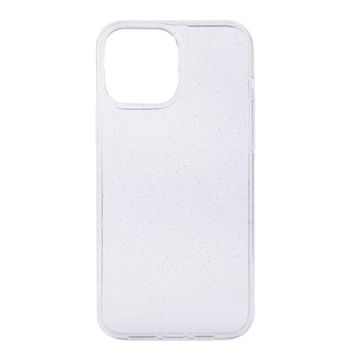 Techwave Clear Glitter Case For Iphone 13 Pro Max Transparent Silver