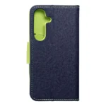 TechWave Fancy Book case for Samsung Galaxy S24 navy blue lime