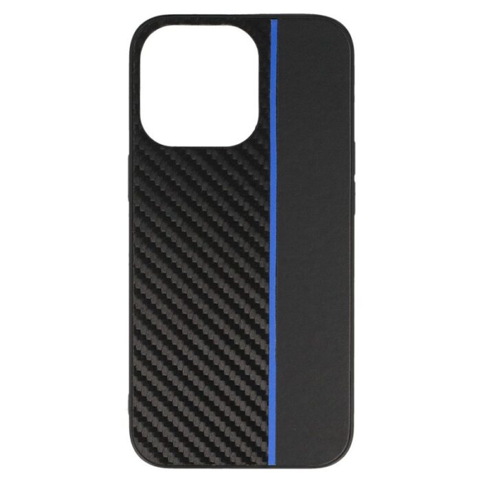 Techwave Stripe Carbon Case For Iphone 13 Pro Max Black Blue