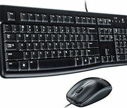 Logitech Desktop MK120 Σετ Πληκτρολόγιο & Ποντίκι Αγγλικό US