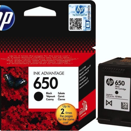 HP 650 Μελάνι Εκτυπωτή InkJet Μαύρο (CZ101AE)