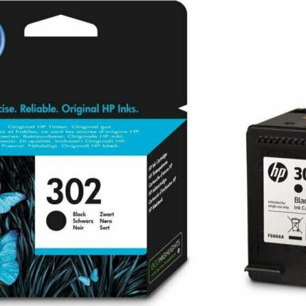 HP 302 Μελάνι Εκτυπωτή InkJet Μαύρο (F6U66AE)