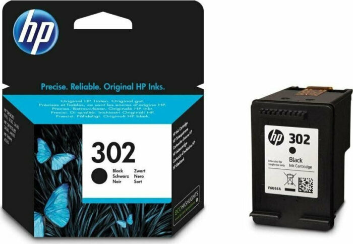 Hp 302 Μελάνι Εκτυπωτή Inkjet Μαύρο (F6U66Ae)