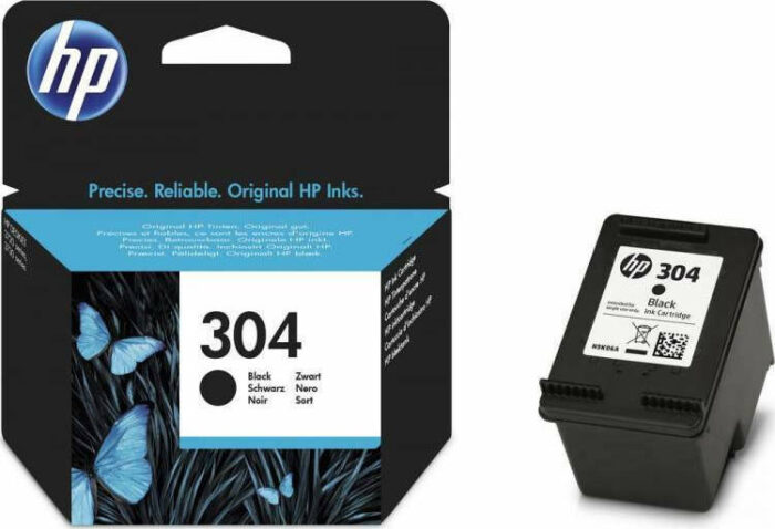 Hp 304 Μελάνι Εκτυπωτή Inkjet Μαύρο (N9K06Ae)