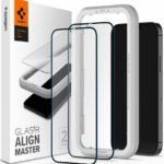 Spigen GLAS.tR ALIGNmaster Full Face Tempered Glass Black x2 Pieces (iPhone 13 Pro Max)