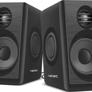 Natec Lynx Ηχεία Υπολογιστή 2.0 με Ισχύ 6W σε Μαύρο Χρώμα