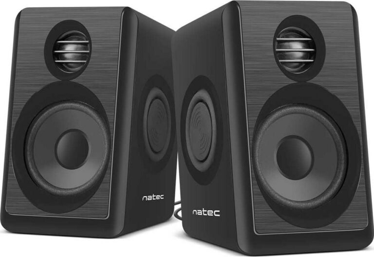 Natec Lynx Ηχεία Υπολογιστή 2.0 με Ισχύ 6W σε Μαύρο Χρώμα