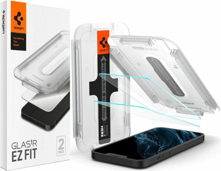 Spigen EZ FIT GLAS.tR SLIM Tempered Glass 2τμχ (iPhone 14 / 13 / 13 Pro)