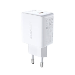 Φορτιστής Χωρίς Καλώδιο με Θύρα USB-C 20W Power Delivery Λευκός (Acefast A1)