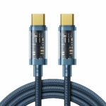 Joyroom S-CC100A12 Braided USB 2.0 Cable USB-C male – USB-C male Μπλε 1.2m