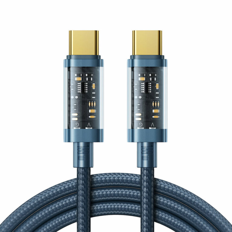 Joyroom S-CC100A12 Braided USB 2.0 Cable USB-C male - USB-C male Μπλε 1.2m