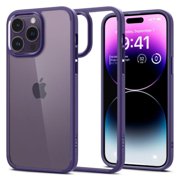 Spigen Ultra Hybrid Back Cover Πλαστικό / Σιλικόνης Deep Purple (iPhone 14 Pro Max)