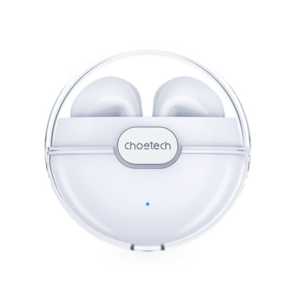 Choetech BH-T08 Earbud Bluetooth Handsfree Ακουστικά με Θήκη Φόρτισης White