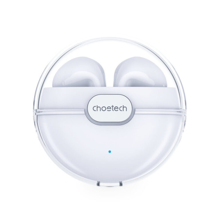 Choetech BH-T08 Earbud Bluetooth Handsfree Ακουστικά με Θήκη Φόρτισης White