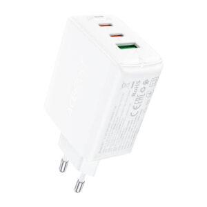 Acefast Φορτιστής Χωρίς Καλώδιο με Θύρα USB-A και 2 Θύρες USB-C 65W Power Delivery / Quick Charge 2.0 / Quick Charge 3.0 / Quick Charge 4+ Λευκός (A41)