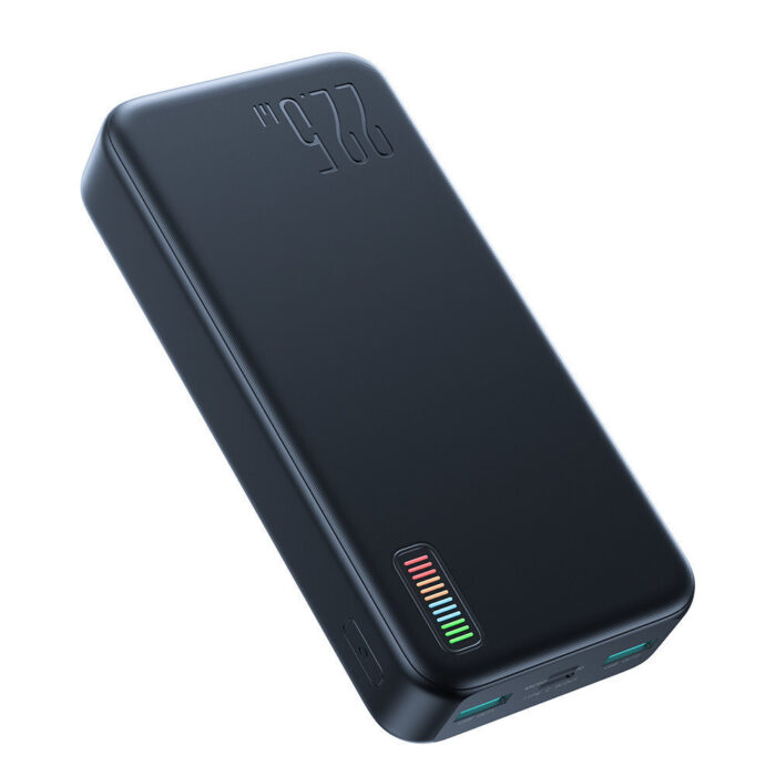 Joyroom Dazzling Series QP195 Power Bank 20000mAh 22.5W με 2 Θύρες USB-A και Θύρα USB-C Μαύρο