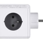 Allocacoc Original PowerCube 4 Πριζών Σούκο & 2 USB Χωρίς Καλώδιο Γκρι 2202GY/FROUPC