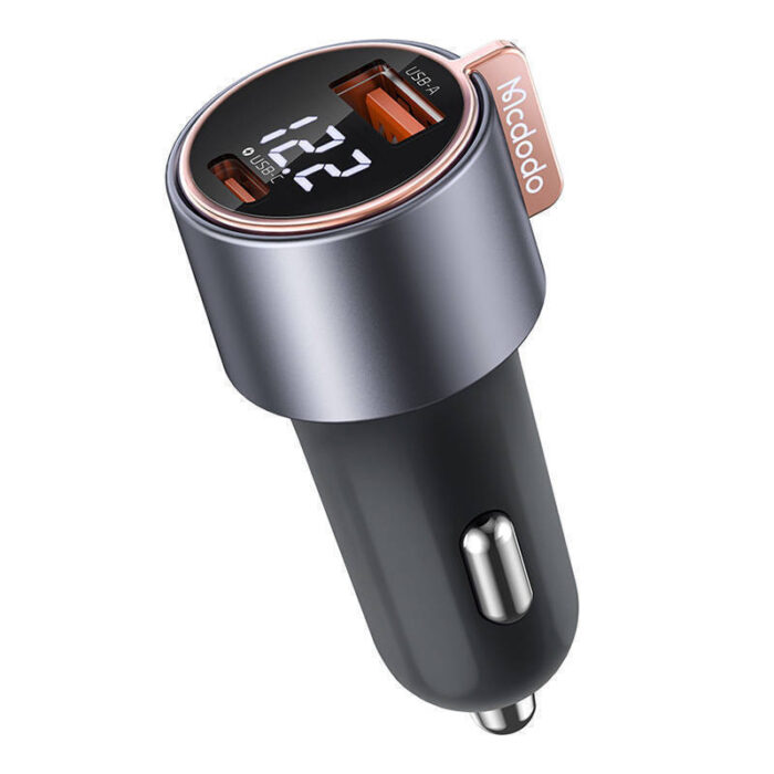 Mcdodo Φορτιστής Αυτοκινήτου Μαύρος με Θύρες: 1xUSB 1xType-C 75W