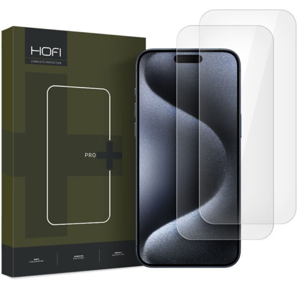 Hofi Clear Tempered Glass 2-pack(iPhone 16 Pro Max)