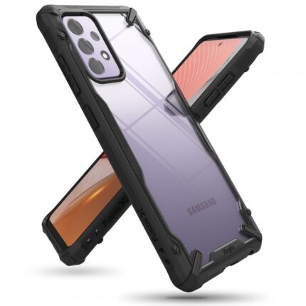 Ringke Fusion-X Σκληρή Θήκη με TPU Bumper Black (Samsung Galaxy A72 4G / 5G)