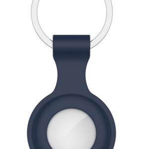 Tech-Protect® Icon Apple Airtag Θήκη Σιλικόνης με Κρίκο - Navy Blue