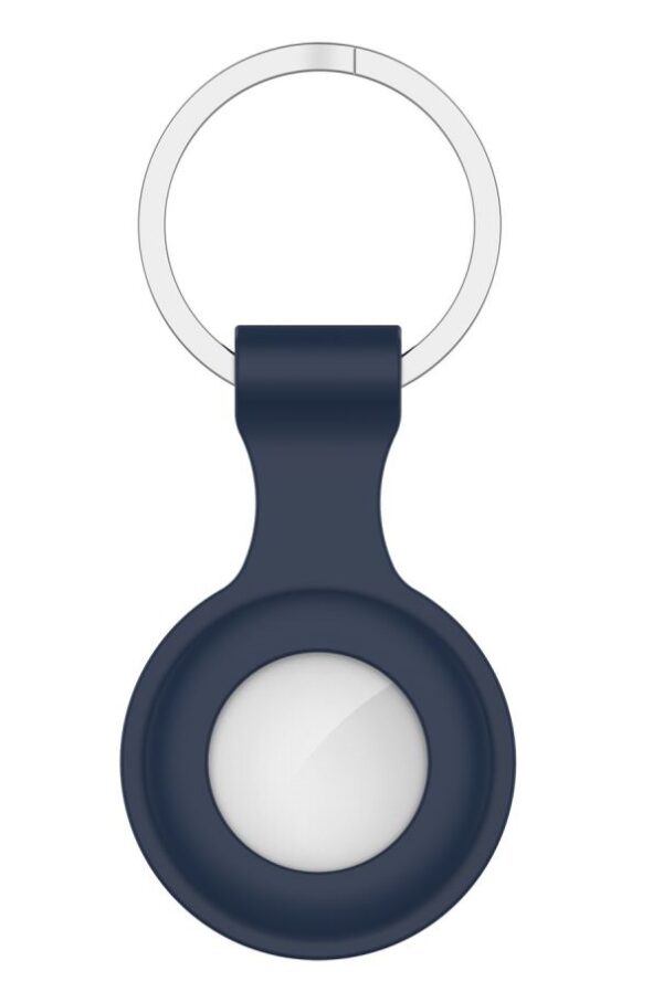 Tech-Protect® Icon Apple Airtag Θήκη Σιλικόνης με Κρίκο - Navy Blue