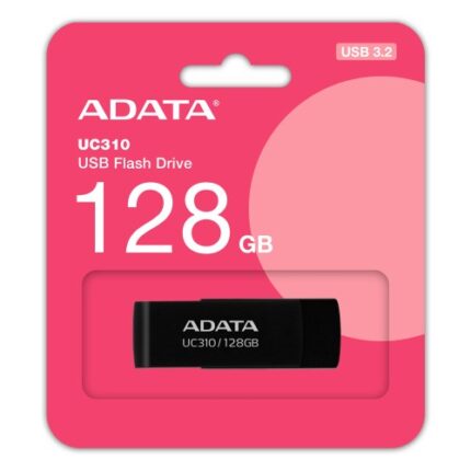 Adata UC310 128GB USB 3.2 Stick Μαύρο