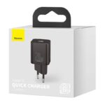 Baseus Φορτιστής Χωρίς Καλώδιο με Θύρα USB-C 20W Power Delivery Μαύρος (Super Si)