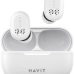 Havit Tw925 In-Ear Bluetooth Handsfree Ακουστικά με Θήκη Φόρτισης Λευκά