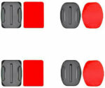Set of flat and rounded mounting bases for GoPro