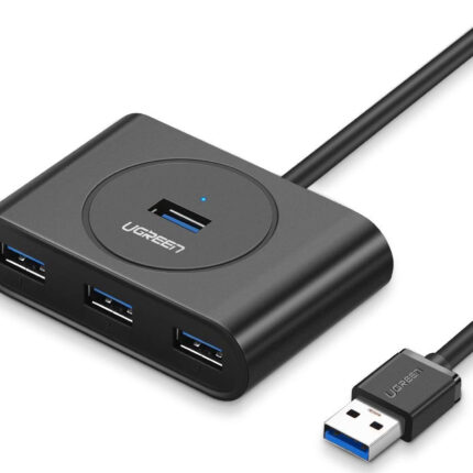 Ugreen CR113 USB 3.0 Hub 4 Θυρών με σύνδεση USB-A και Εξωτερική Παροχή Ρεύματος