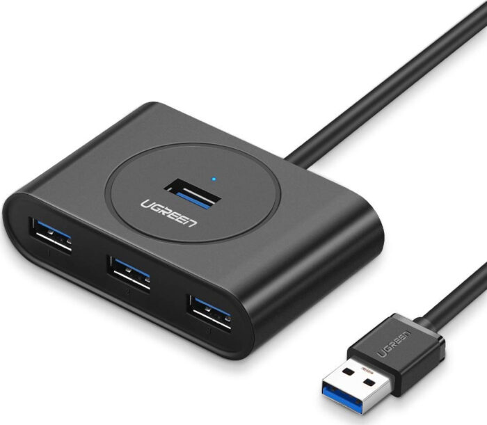 Ugreen Cr113 Usb 3.0 Hub 4 Θυρών με σύνδεση Usb-A και Εξωτερική Παροχή Ρεύματος