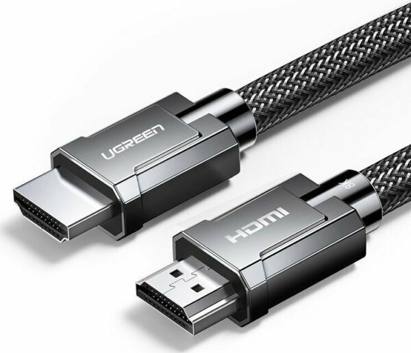 Ugreen HDMI 2.1 Braided Cable HDMI male - HDMI male 1m Μαύρο (70319)