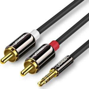Ugreen Καλώδιο 3.5mm Male to 2-RCA Male 1m Stereo Splitter Cable - Μαύρο (10749)