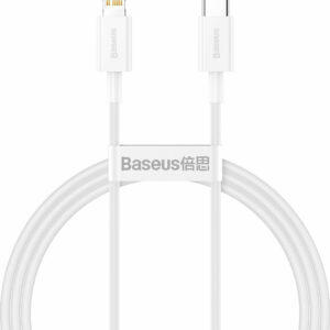 Baseus Superior USB-C to Lightning Cable 20W Λευκό 1m (CATLYS-A02)