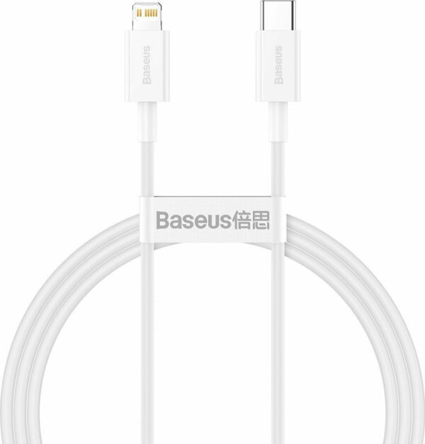 Baseus Superior USB-C to Lightning Cable 20W Λευκό 1m (CATLYS-A02)