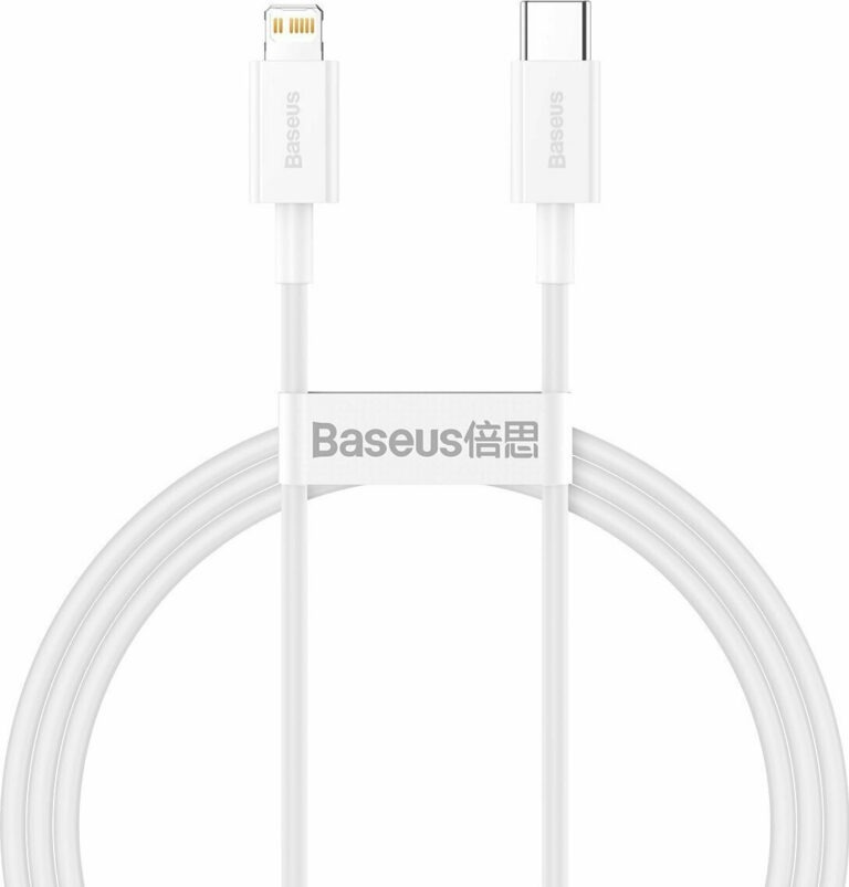 Baseus Superior USB-C to Lightning Cable 20W Λευκό 1m (CATLYS-A02)