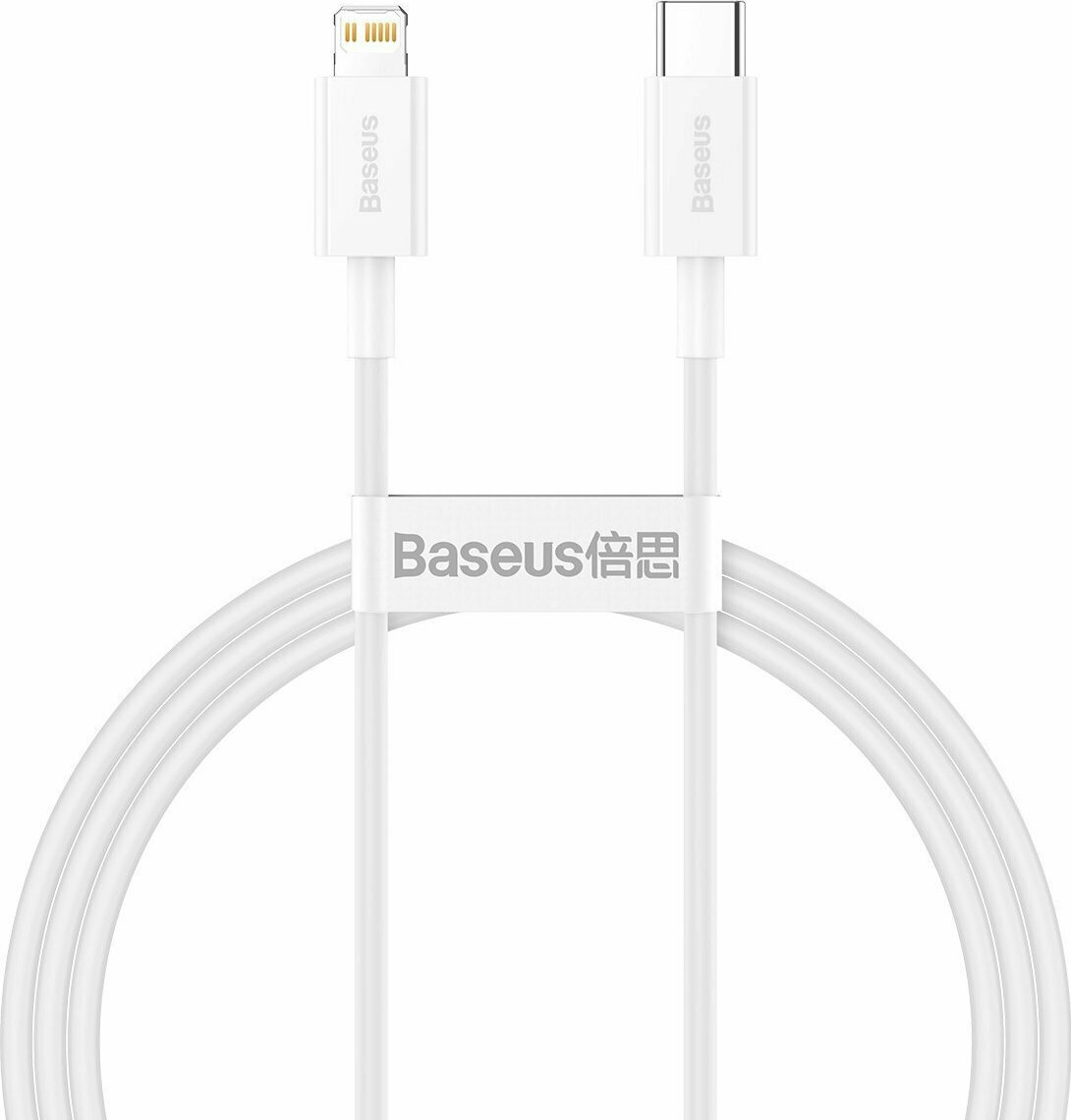 Baseus Superior USB-C to Lightning Cable 20W Λευκό 1m (CATLYS-A02)
