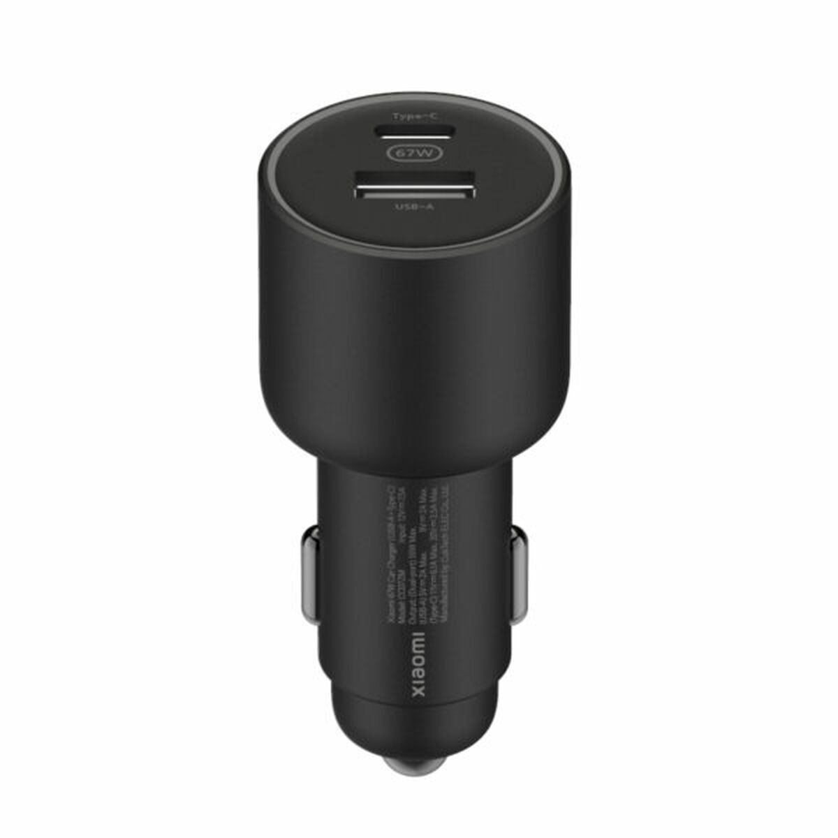 Xiaomi Φορτιστής Αυτοκινήτου Μαύρος με Θύρες: 1xUSB 1xType-C