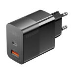 Essager Φορτιστής Χωρίς Καλώδιο GaN με Θύρα USB-A και Θύρα USB-C 33W Power Delivery Μαύρος (ECTAC-PCB01-P)
