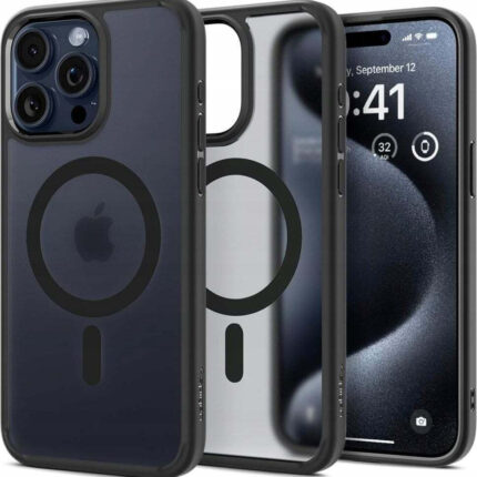 Spigen Ultra Hybrid MagFit Back Cover Πλαστικό Frost Black (iPhone 16 Pro)