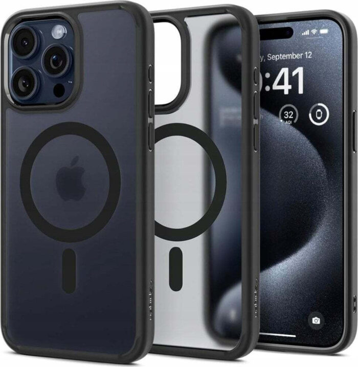 Spigen Ultra Hybrid Magfit Back Cover Πλαστικό Frost Black (Iphone 16 Pro)