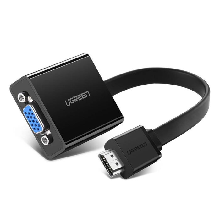 Ugreen Αντάπτορας Hdmi σε Vga με Υποδοχές 3.5Mm Jack Ήχου & Micro Usb (40248) - Μαύρο