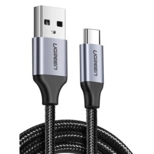 Ugreen Braided USB 2.0 Cable USB-C male - USB-A male Μαύρο 1.5m (60127)
