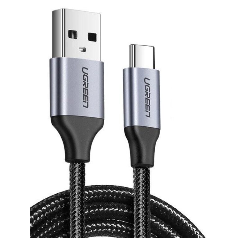 Ugreen Braided USB 2.0 Cable USB-C male - USB-A male Μαύρο 1.5m (60127)